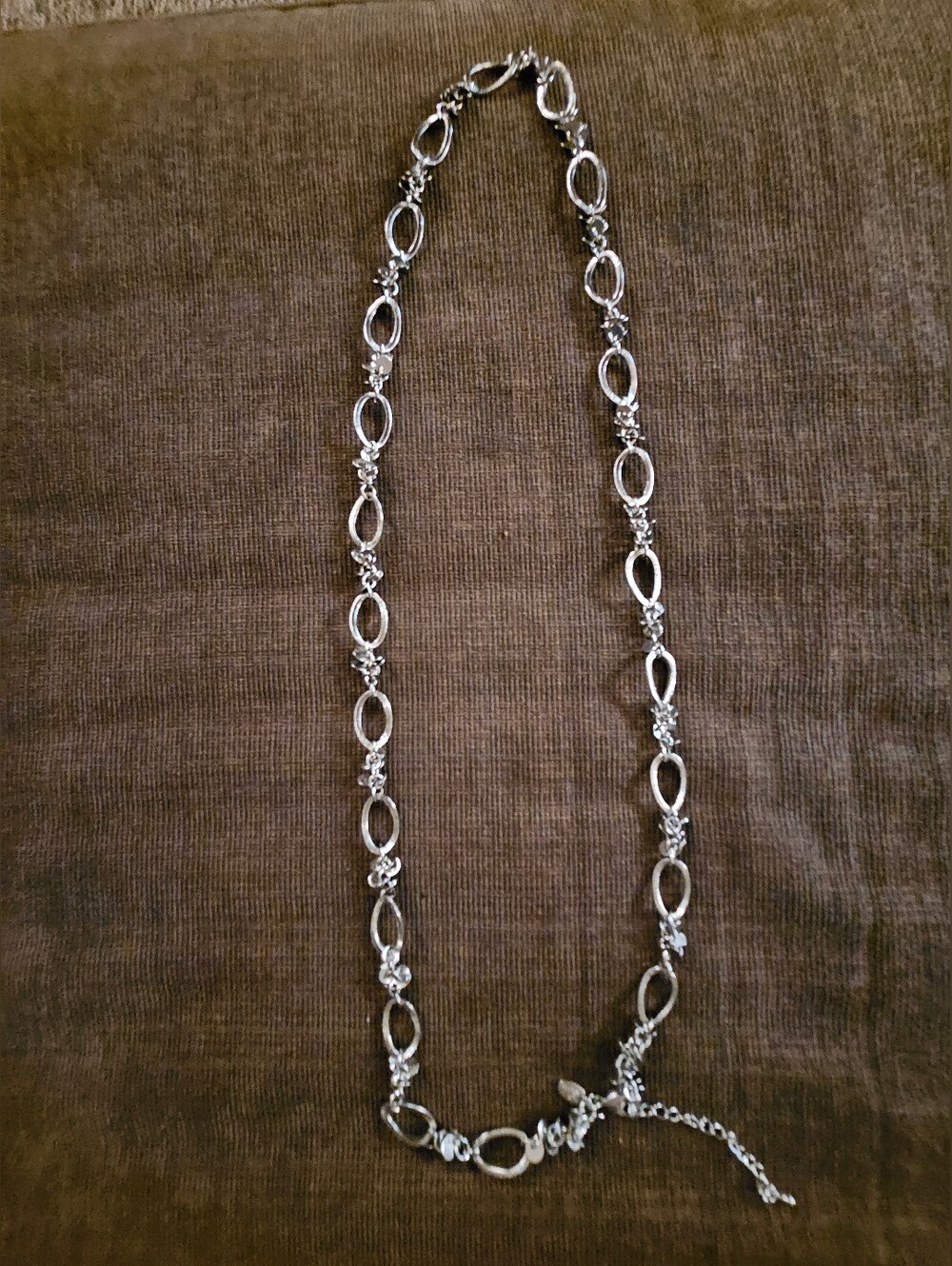 lia sophia Gala/Ibiza long silver-tone chain necklace